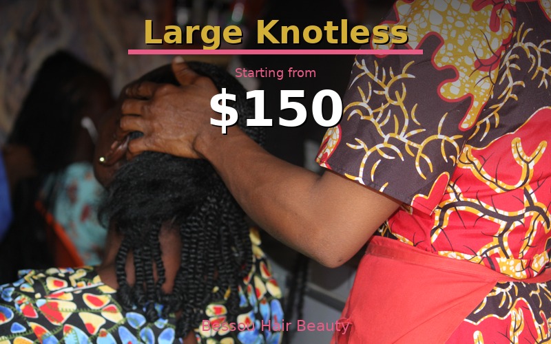 Large Knotless Braids
